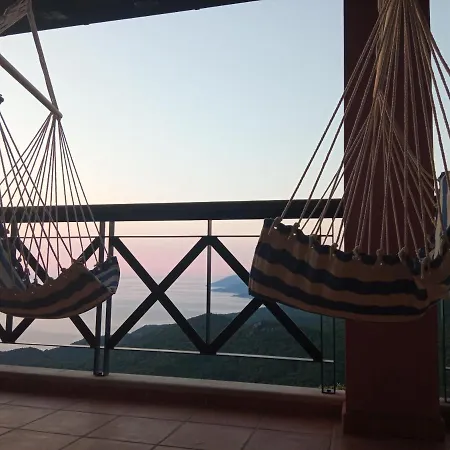 Sklithro In The Heart Of The Forest With Magnificent View Of The Sea Just 10 Minutes From It Villa
